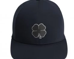 Black Clover Men's Seamless Luck 4 Fitted Golf Hat Navy