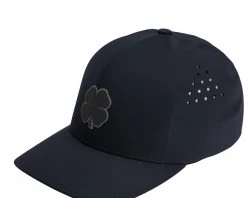 Black Clover Men's Seamless Luck 4 Fitted Golf Hat Navy -Golf Hats Sales Store unnamed file 478