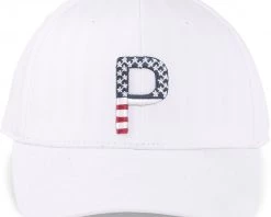 PUMA Pars And Stripes P Classic Adjustable Golf Hat For Men White -Golf Hats Sales Store unnamed file 498