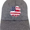 Black Clover Men's USA Heather Golf Hat Dark Gray -Golf Hats Sales Store unnamed file 512