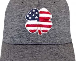 Black Clover Men's USA Heather Golf Hat Dark Gray