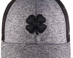 Black Clover Men's Lucky Heather Mesh Golf Hat Black/grey