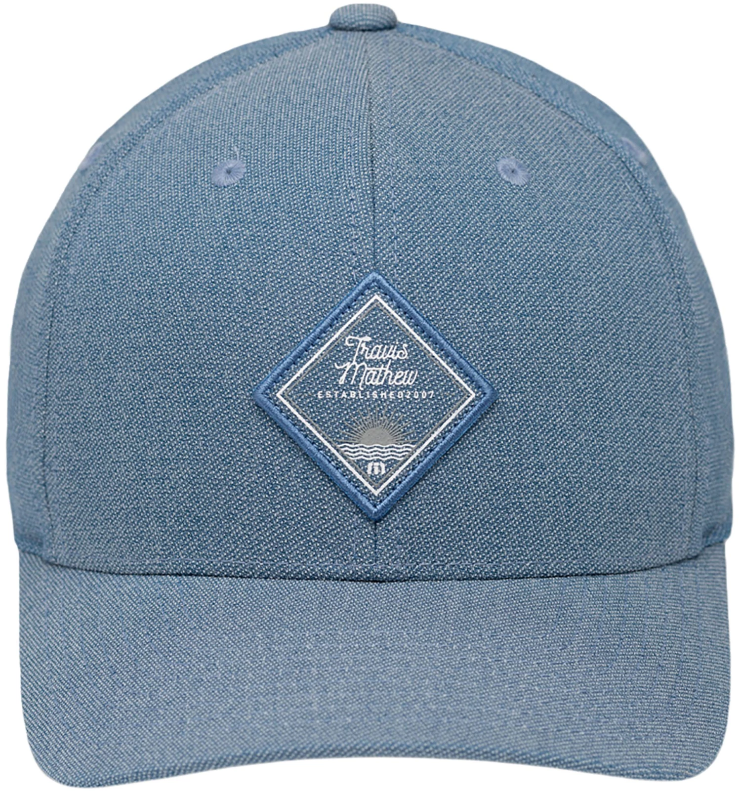 TravisMathew Men's Belly Flop Golf Hat Heather Blue Sapphire 3 TravisMathew Men's Belly Flop Golf Hat Heather Blue Sapphire