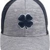 Black Clover Men's Perfect Luck 6 Fitted Golf Hat Grey -Golf Hats Sales Store unnamed file 567
