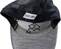 Black Clover Men's Perfect Luck 6 Fitted Golf Hat Grey -Golf Hats Sales Store unnamed file 570