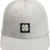 Black Clover Men's Fresh Luck 4 Fitted Golf Hat Silver 1 Black Clover Men's Fresh Luck 4 Fitted Golf Hat Silver -Golf Hats Sales Store unnamed file 587
