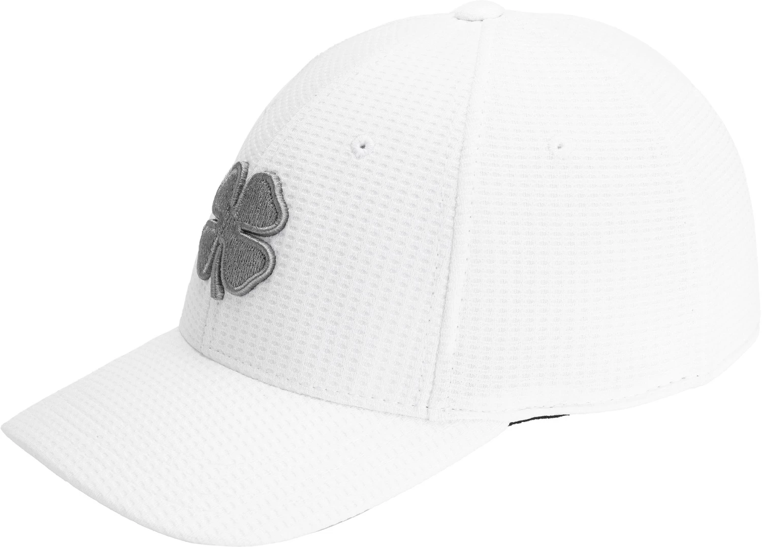 Black Clover Men's Flew Waffle 11 Fitted Golf Hat White 5 Black Clover Men's Flew Waffle 11 Fitted Golf Hat White - Image 3