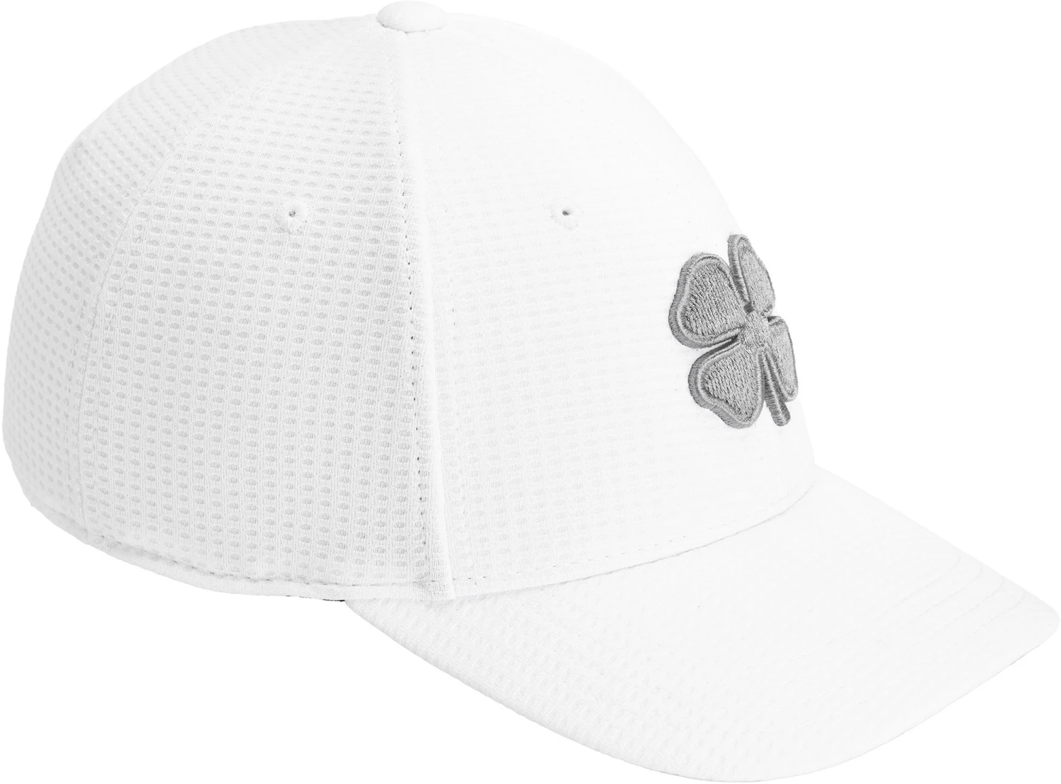 Black Clover Men's Flew Waffle 11 Fitted Golf Hat White 6 Black Clover Men's Flew Waffle 11 Fitted Golf Hat White - Image 4
