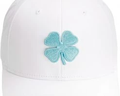 Black Clover Men's Cool Luck 6 Snapback Golf Hat White