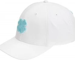 Black Clover Men's Cool Luck 6 Snapback Golf Hat White -Golf Hats Sales Store unnamed file 610