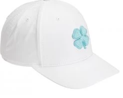 Black Clover Men's Cool Luck 6 Snapback Golf Hat White -Golf Hats Sales Store unnamed file 611