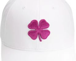 Black Clover Men's Cool Luck 8 Snapback Golf Hat White