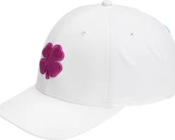 Black Clover Men's Cool Luck 8 Snapback Golf Hat White -Golf Hats Sales Store unnamed file 618
