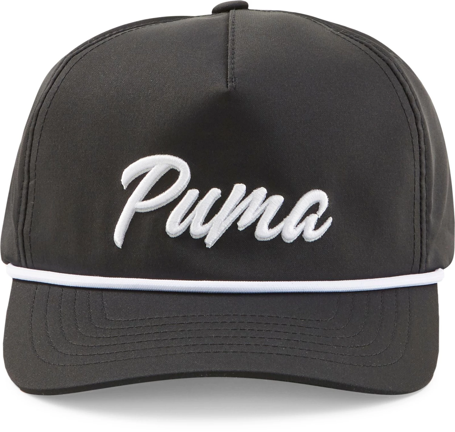 PUMA Retro Rope Snapback Golf Hat For Men Black/white 5 PUMA Retro Rope Snapback Golf Hat For Men Black/white - Image 3