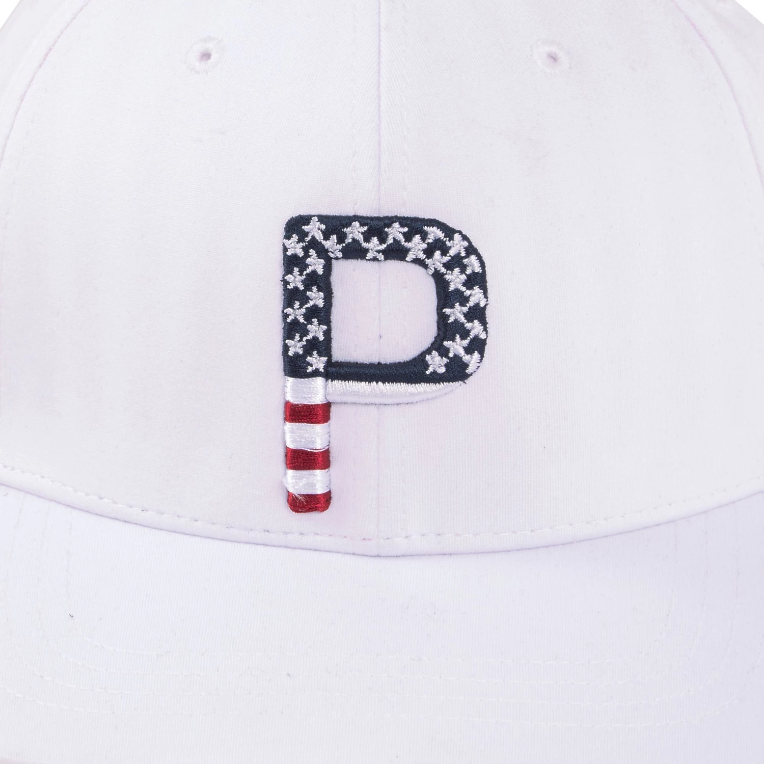 PUMA Pars And Stripes P Snapback Golf Hat For Men Navy Blazer 6 PUMA Pars And Stripes P Snapback Golf Hat For Men Navy Blazer - Image 4