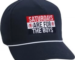 Barstool Sports Men's Saturdays Are For The Boys Rope Snapback Golf Hat White/blue/red