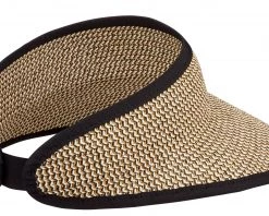 Lady Hagen Women's Straw Golf Sun Visor Black -Golf Hats Sales Store unnamed file 747