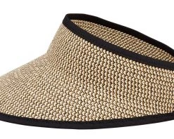 Lady Hagen Women's Straw Golf Sun Visor Black -Golf Hats Sales Store unnamed file 748