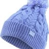 PUMA Women's Golf Cable Pom Beanie Lavender/white 1 PUMA Women's Golf Cable Pom Beanie Lavender/white -Golf Hats Sales Store unnamed file 779