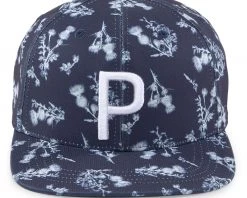 PUMA Men's Lowlands P Snapback Golf Hat Navy/white -Golf Hats Sales Store unnamed file 792