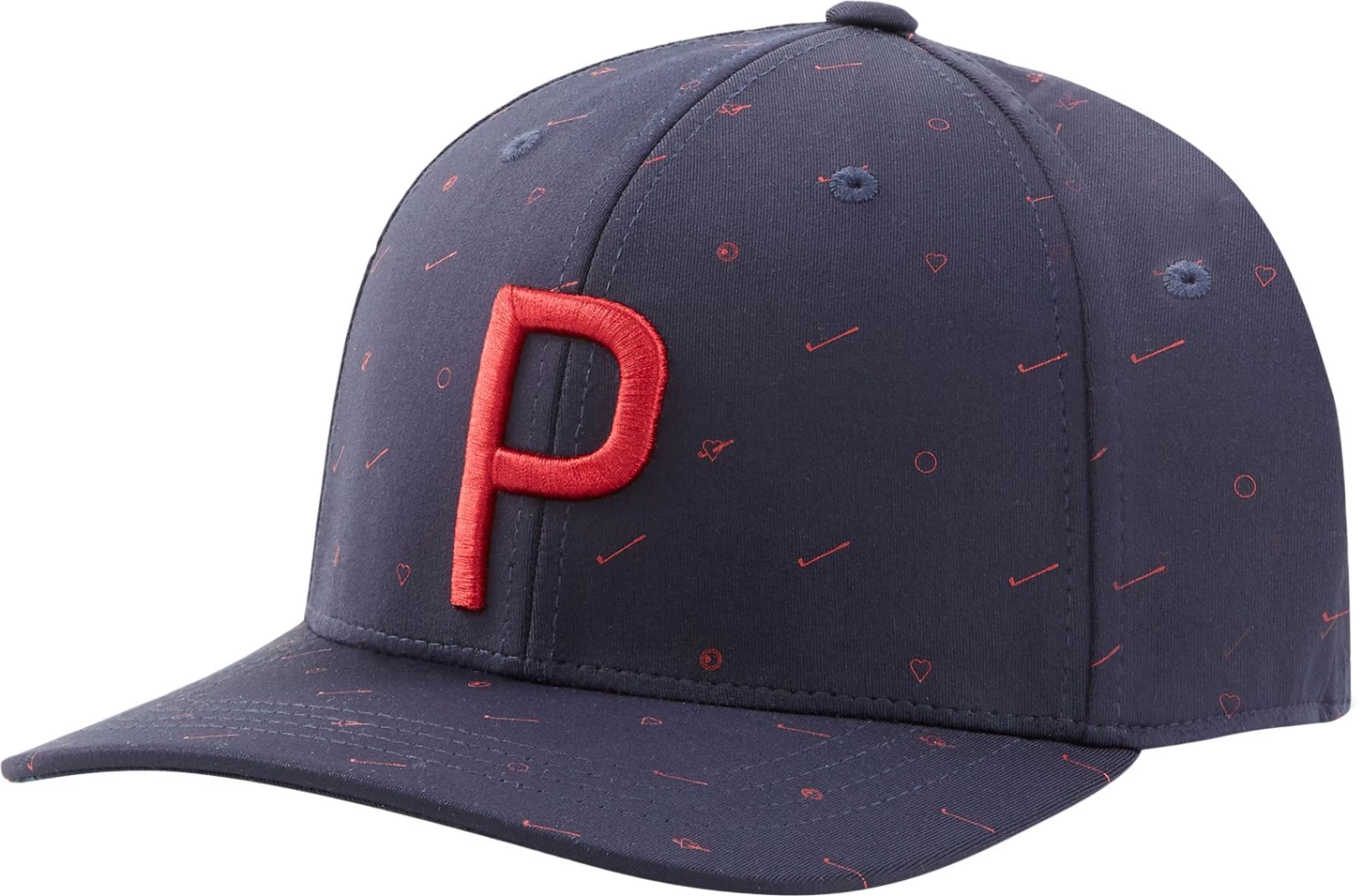 PUMA Men's Love Golf P Snapback Golf Hat Navy 5 PUMA Men's Love Golf P Snapback Golf Hat Navy - Image 3