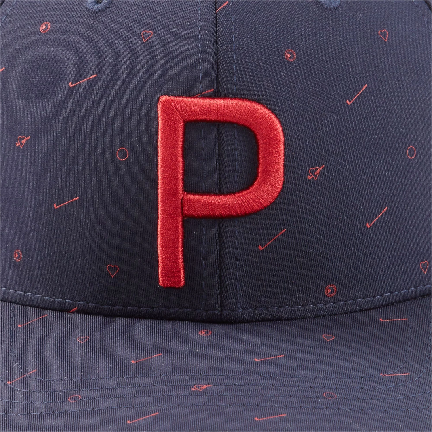 PUMA Men's Love Golf P Snapback Golf Hat Navy 6 PUMA Men's Love Golf P Snapback Golf Hat Navy - Image 4