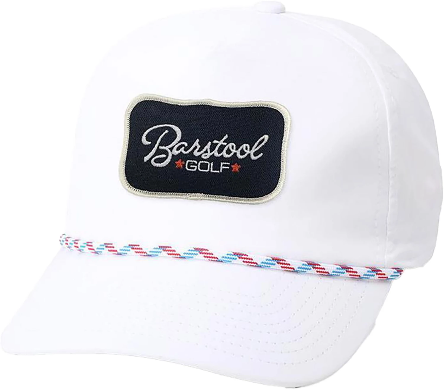 Barstool Sports Men's Rope Snapback Golf Hat White 3 Barstool Sports Men's Rope Snapback Golf Hat White