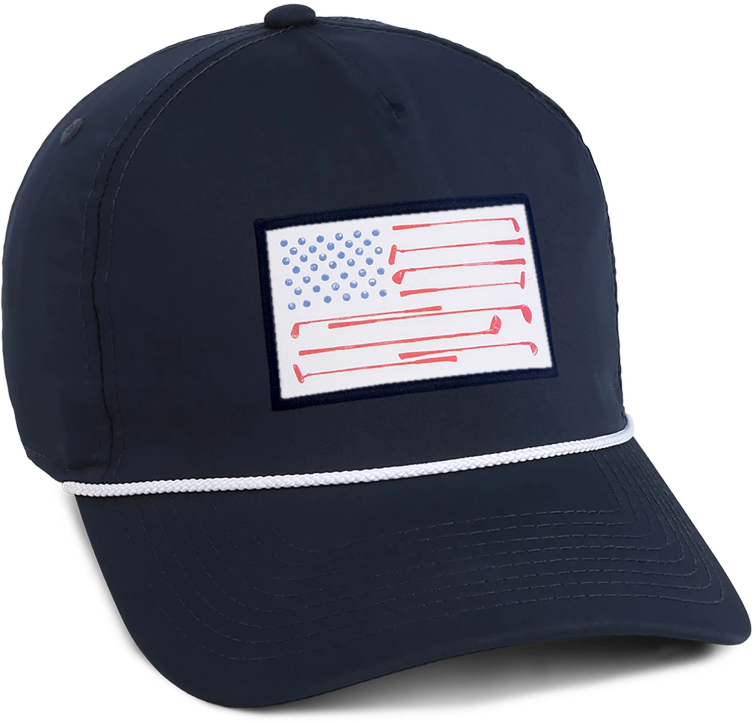 Barstool Sports Men's Flag Patch Golf Hat Navy 3 Barstool Sports Men's Flag Patch Golf Hat Navy
