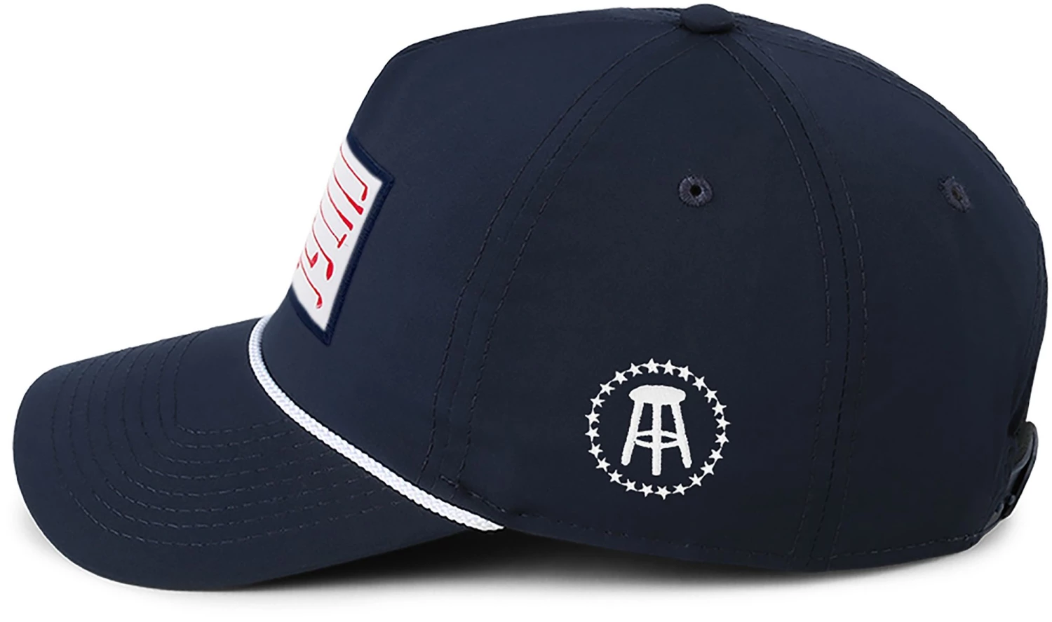 Barstool Sports Men's Flag Patch Golf Hat Navy 5 Barstool Sports Men's Flag Patch Golf Hat Navy - Image 3