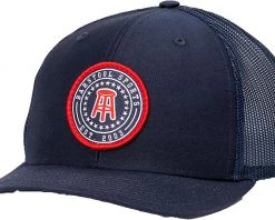 Barstool Sports Men's Mesh Patch Golf Hat Navy/red