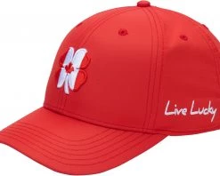 Black Clover Men's Canada Classic Golf Hat Red -Golf Hats Sales Store unnamed file 873