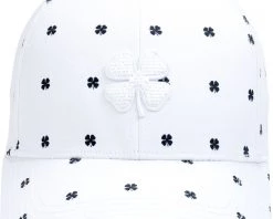 Black Clover Men's Lots Of Luck 1 Adjustable Golf Hat White