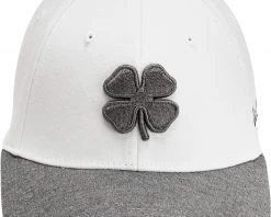 Black Clover BC Wool 6 Fitted Golf Hat For Men White