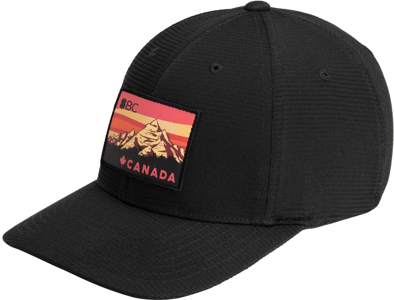 Black Clover Men's Canada Resident Fitted Golf Hat Red 5 Black Clover Men's Canada Resident Fitted Golf Hat Red - Image 3