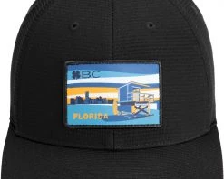 Black Clover Men's Florida Resident Fitted Golf Hat Royal